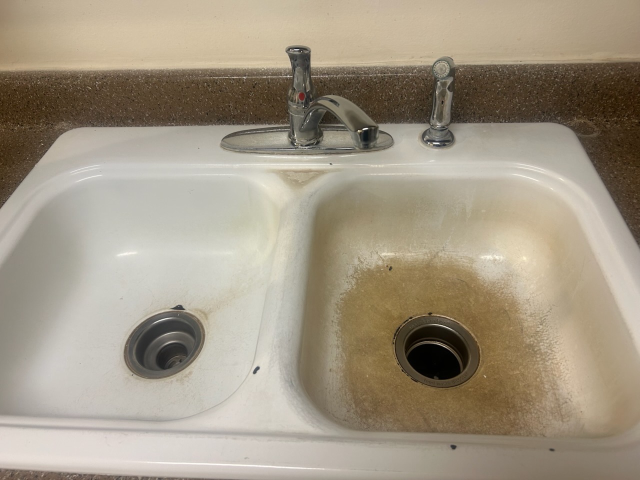 Before — sink deep clean