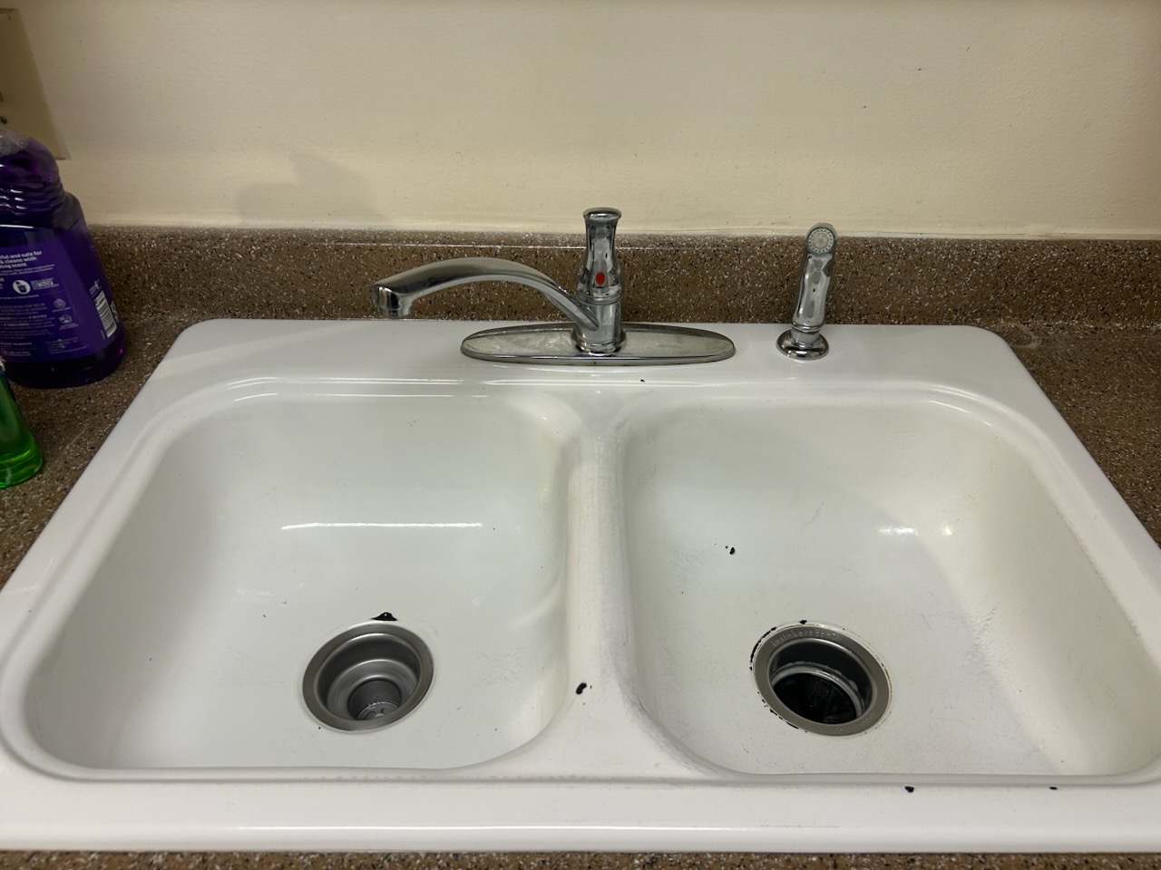 After — sink deep clean