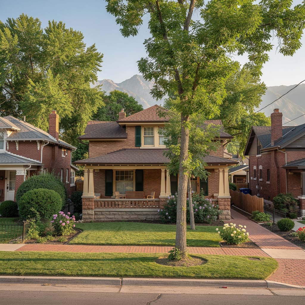 A Studio McGee-style luxury home exterior in Salt Lake City, UT — Salt and Slate Cleaning Company