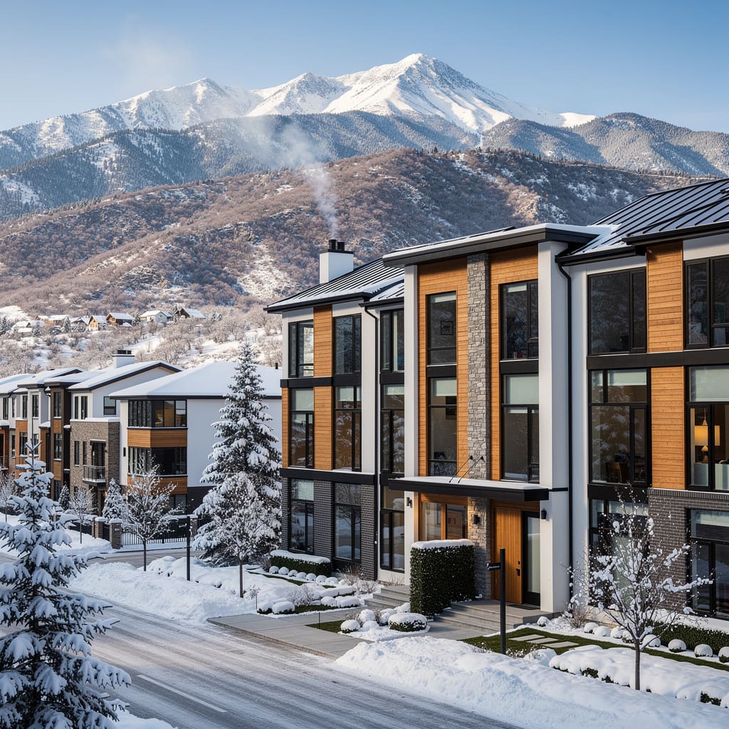 A Studio McGee-style luxury home exterior in the Holladay Hills neighborhood of Holladay, UT — premium home cleaning by Salt and Slate